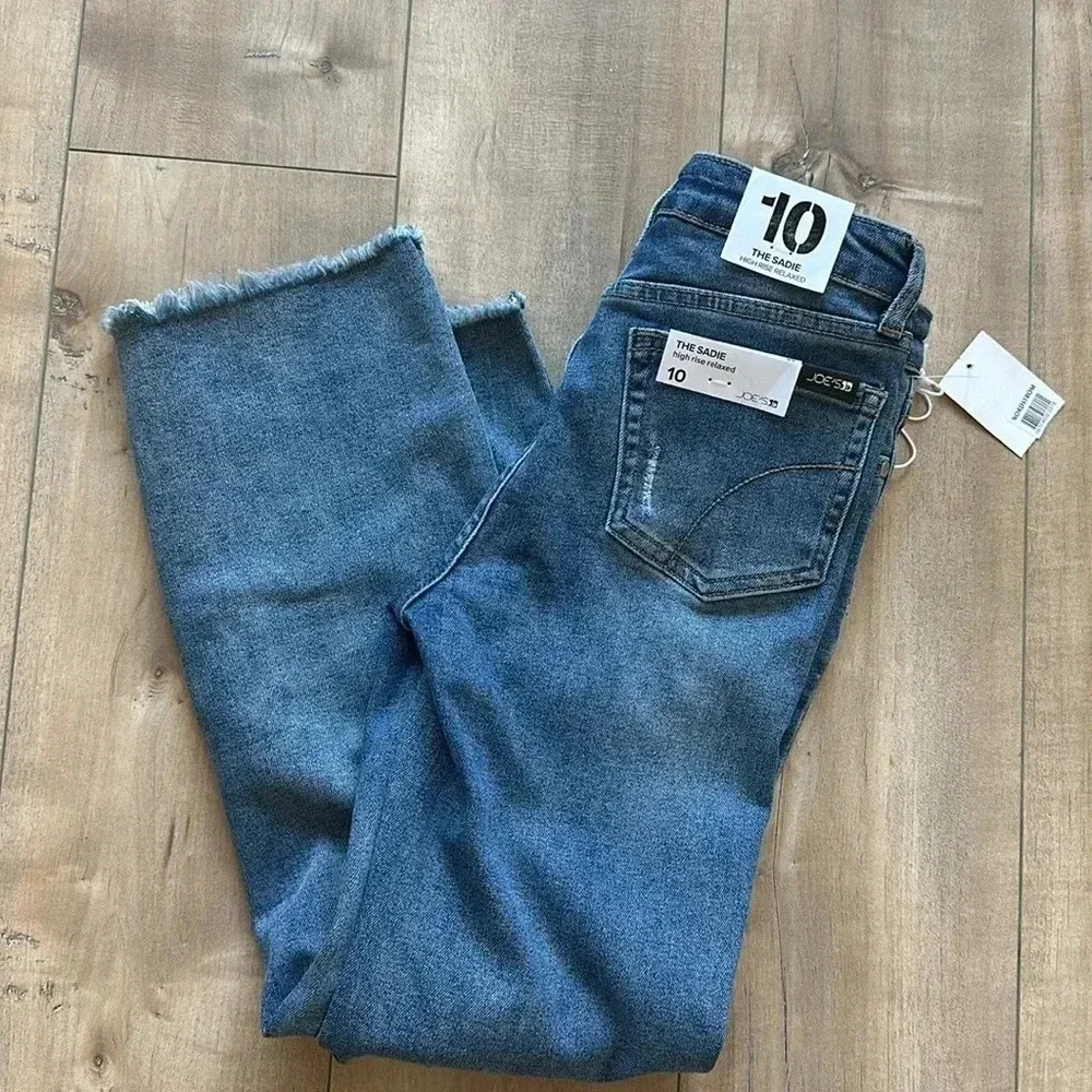 NWT Joe's Jeans Kids' The Sadie Frayed Hem Relaxed Fit Jeans Sz 10